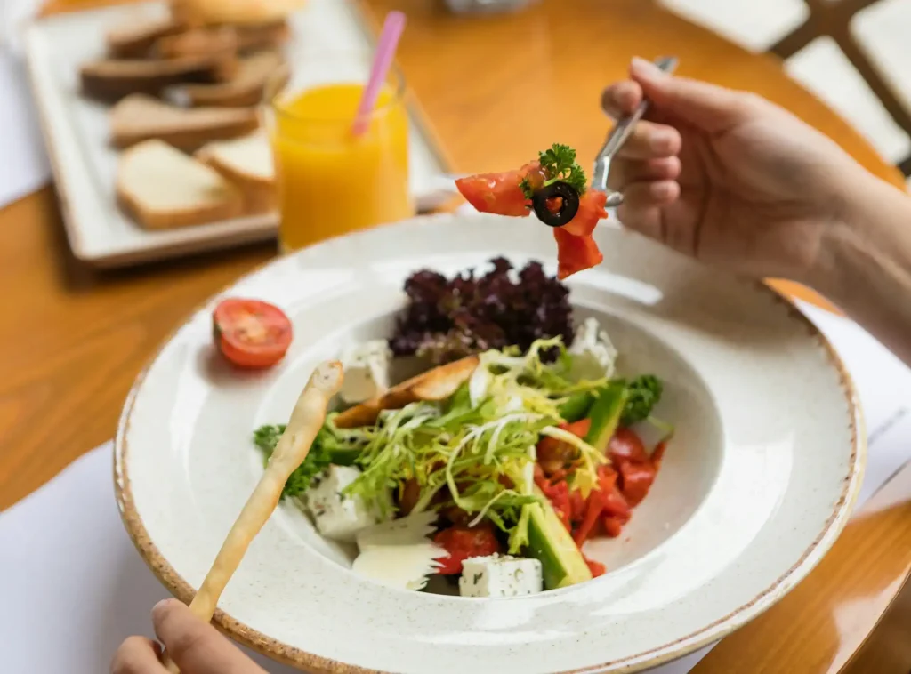 get best healthy food menu in nusa dua restaurant santai beach bali