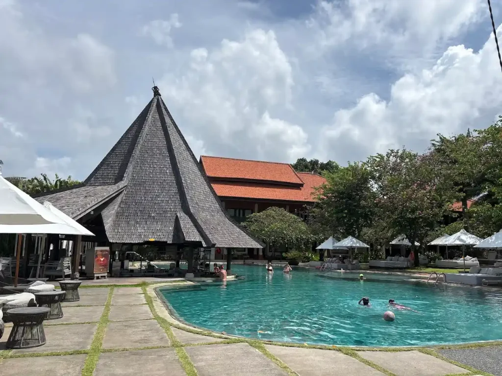 unique restaurant nusa dua with pool view and beach view at santai beach house bali
